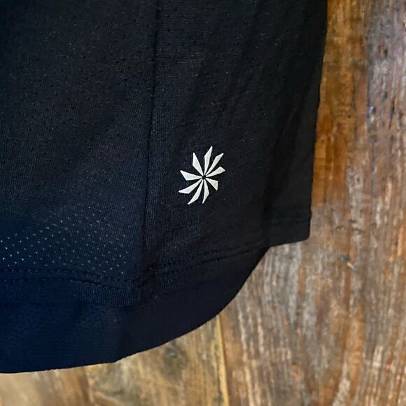 Athleta M Black Multi-Color Racerback Cut Out Bandeau Workout Exercise Top - Picture 6 of 10